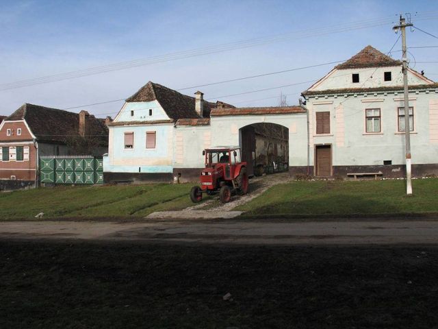 Typischer saechsischer Hof in Leblang (Foto: www.leblang-lovnic.de