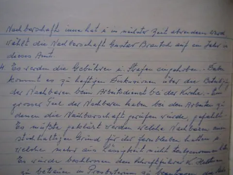 Nachbarlade Birthälm – Sitzungsbericht Salzgässer Nachbarschaft 1980, Teil II