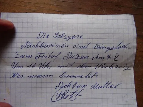 Nachbarlade Birthälm – Mitteilung der Salzgässer Nachbarschaft